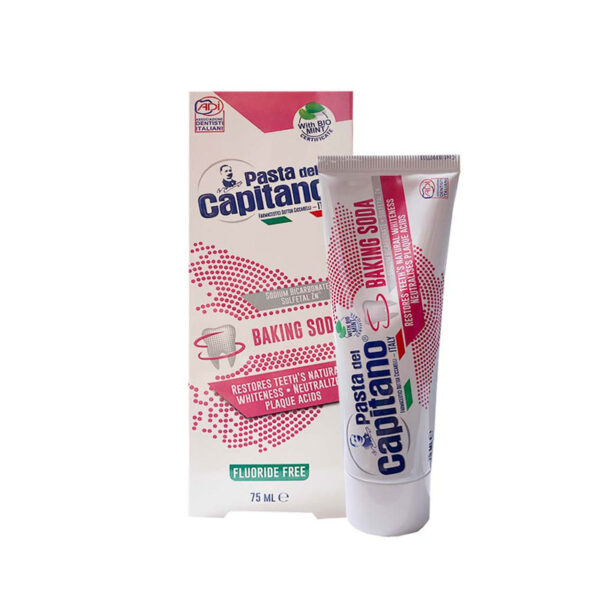 خمیردندان پاستا دل کاپیتانو مدل Baking Soda