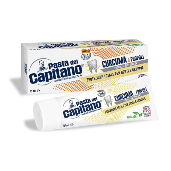 خمیر دندان پاستا دل کاپیتانو مدل Curcuma & Propoli