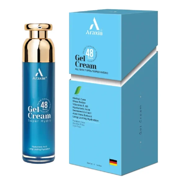 آبرسان مرطوب کننده ژل کرم ۲۴ ساعته  آراکسین 50 میل